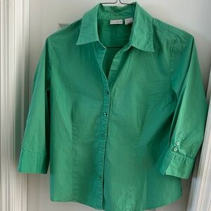 Kim Rogers Teal Blouse